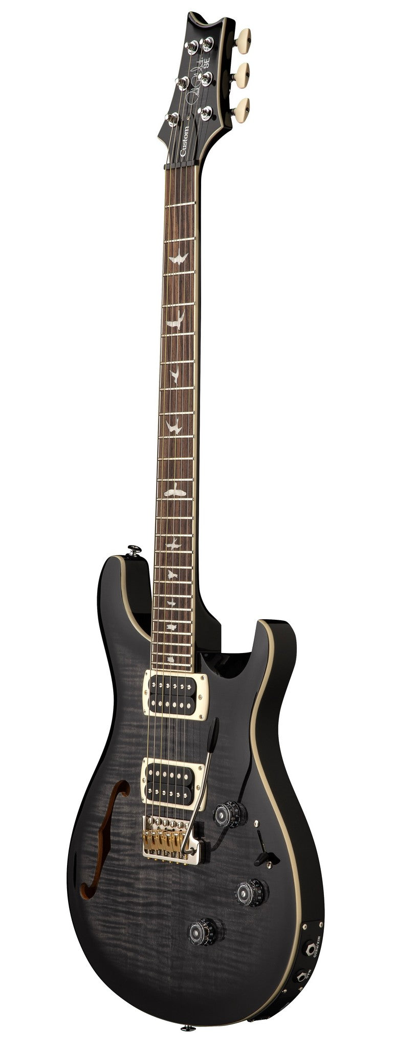 PRS SE CUSTOM 24 SEMI-HOLLOW PIEZO CHARCOAL BURST