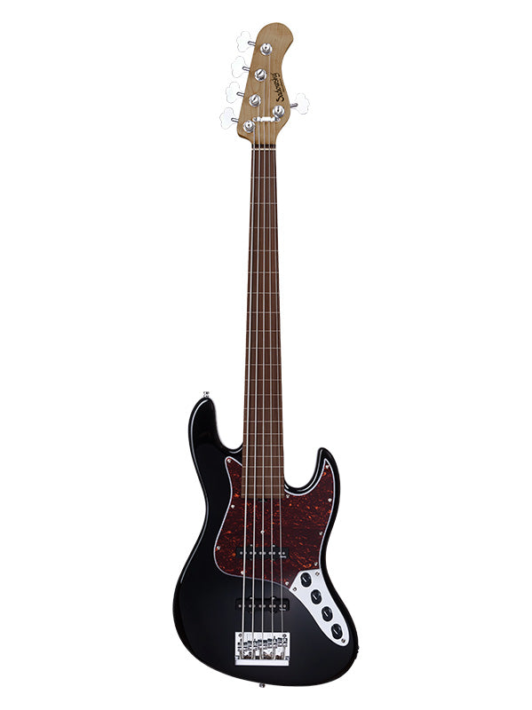 Sadowsky MetroExpress, Standard JJ, 4 cordes, Fretless avec lignes - Black,Morado