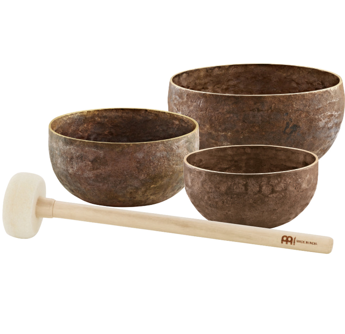 Pack de 3 bols tibétains Meinl Sonic Energy ORIGINE. Comprend les bols : SBO600, SBO700 et SBO900
Alliage spécial de bronze.