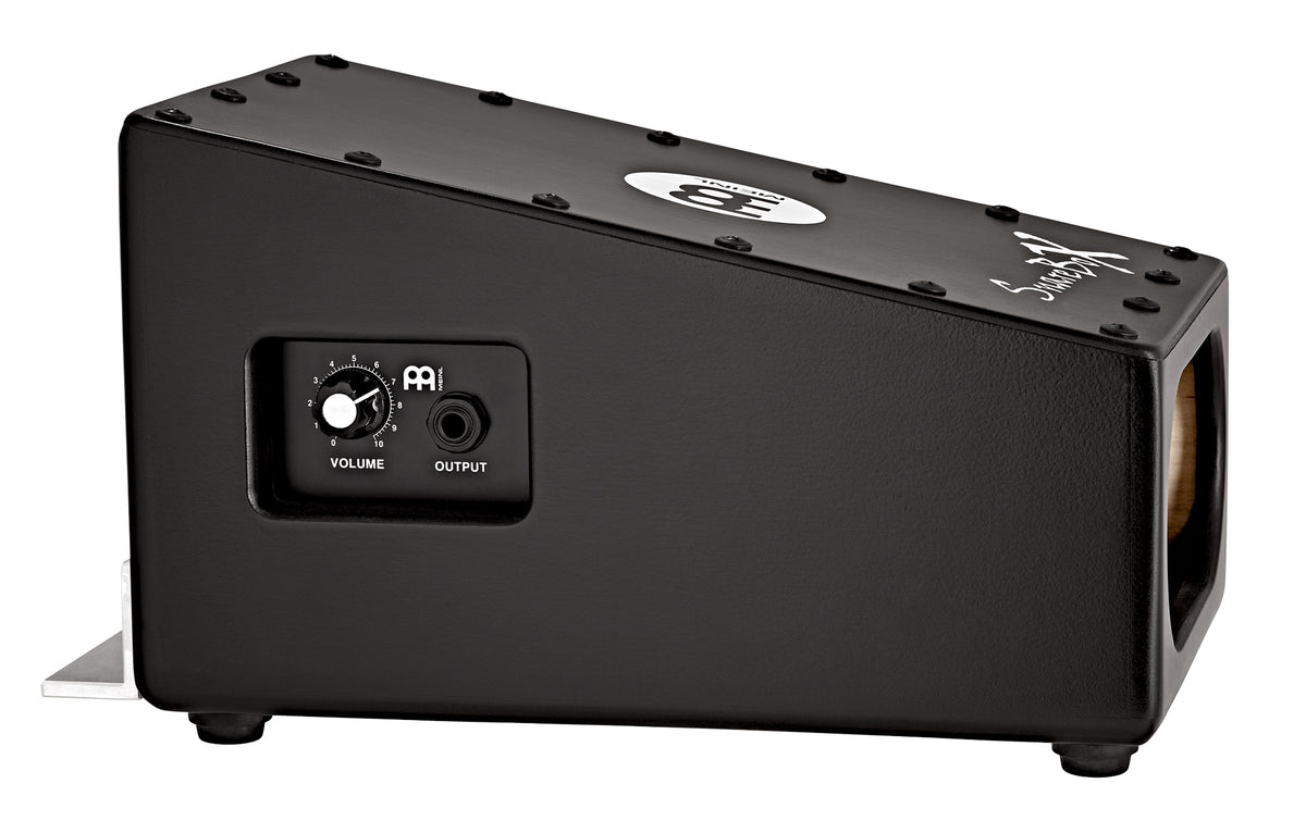 SNAREOX PRE-AMPLIFIE MEINL NOIR + BATTE L, ÉVENT A L'AVANT, BOULEAU, RAIL DE MONTAGE EN ALUMINIUM, SNARE, PIEZO