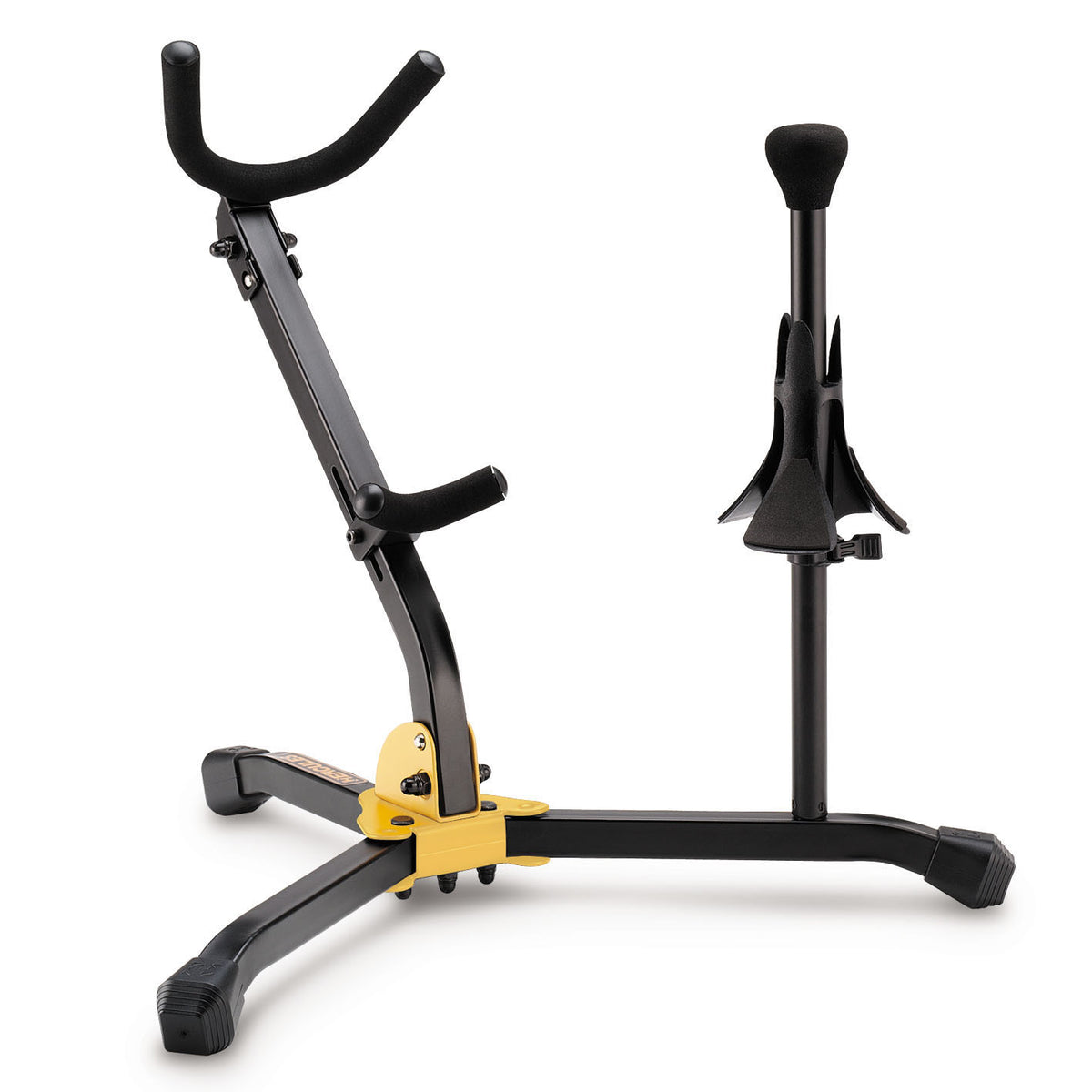 Support pliable saxophone alto ou ténor avec cône sax soprano, housse (poids: 1.1 kg, taille replié: 32 x 14 cm)