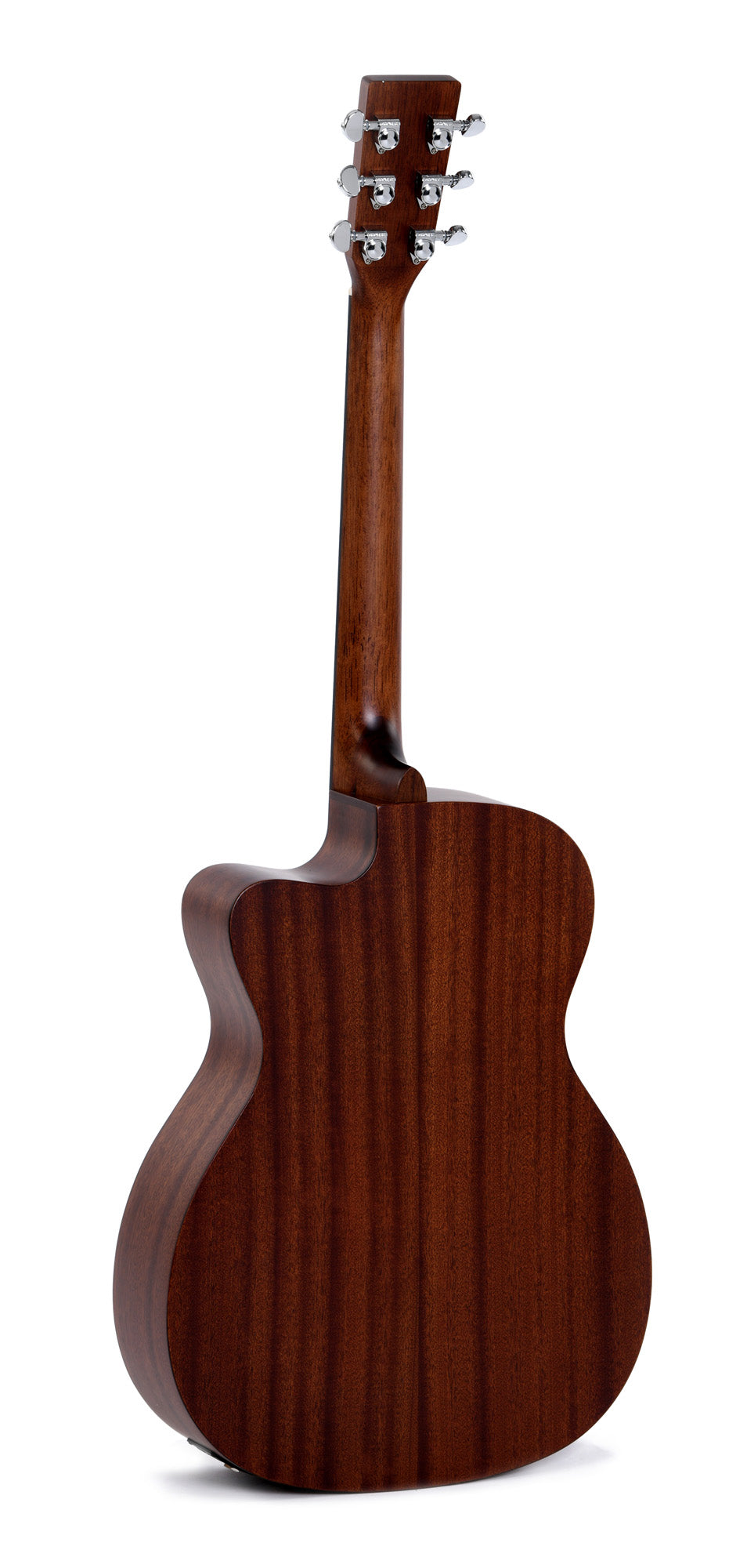 Modèle 000MC-15E, Forme 000 pan coupé, table acajou massif, f/e acajou, touche micarta, EQ Fishman, naturel satiné