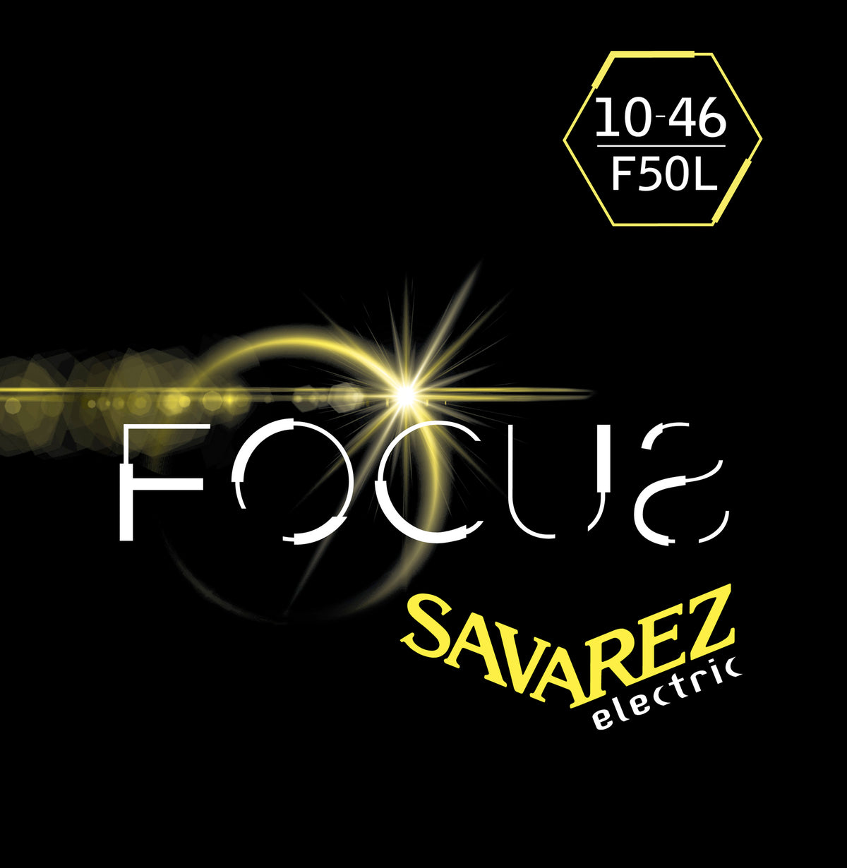 Jeu électrique Focus, tirant light (10-13-17-27-36-46), filé rond sur âme hexagonale