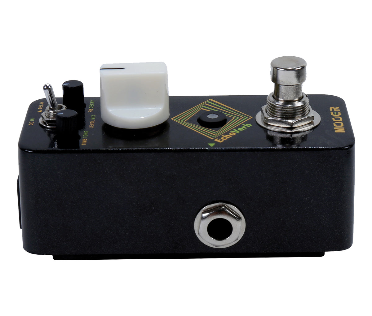 Pédale ECHOVERB, délai numérique et réverb avec fonction tap tempo, boîtier métal, true bypass, noir