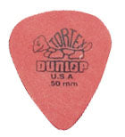 Sachet de 12 médiators TORTEX 050 (rouge)