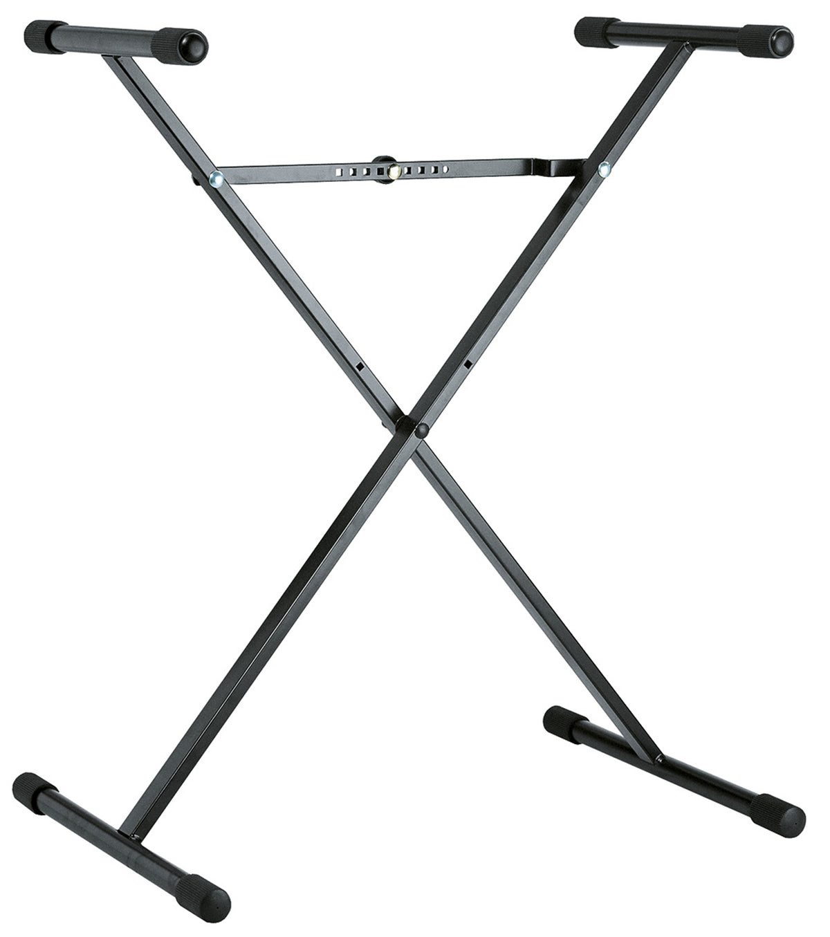 Support clavier en X, en acier, hauteur de 400 mm à 905 mm, poids supporté 50 kg, profondeur 350 mm, 3.272 kg, noir