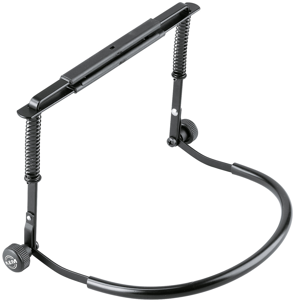 Support harmonica, modèle adapté aux harmonicas blues, taille maximale de l'instrument: 185 x 43 mm, poids: 0.26 kg, noir