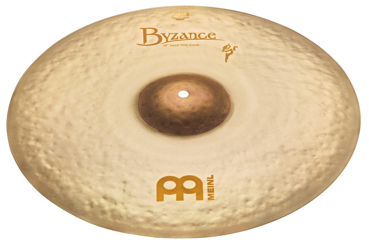 Crash Vintage Sand signature Benny Greb 18", Thin, Alliage bronze B20, Martelée à la main, Finition sablée