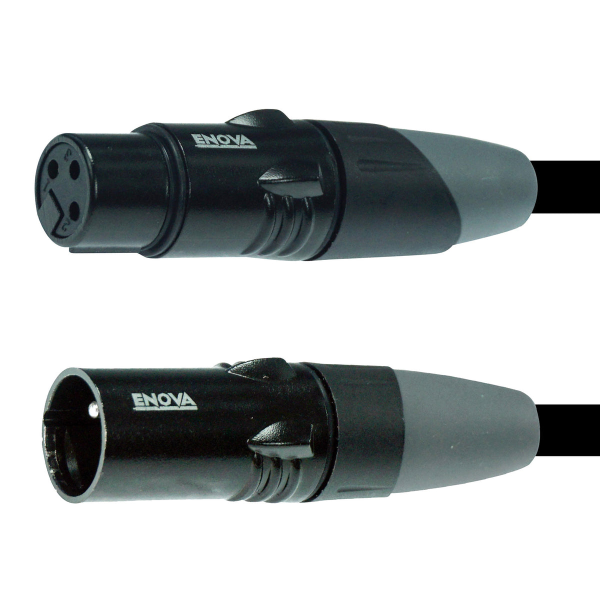 Câble micro XLR mâle/XLR femelle, 6 mètres, noir