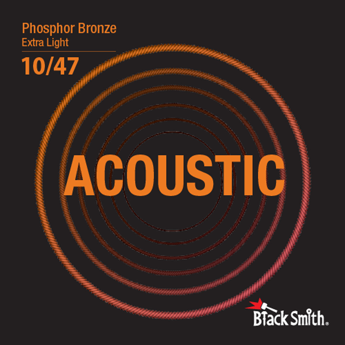 Jeu de cordes"Extra Light" pour guitare acoustique (10-14-23-30-39-47), phosphore bronze