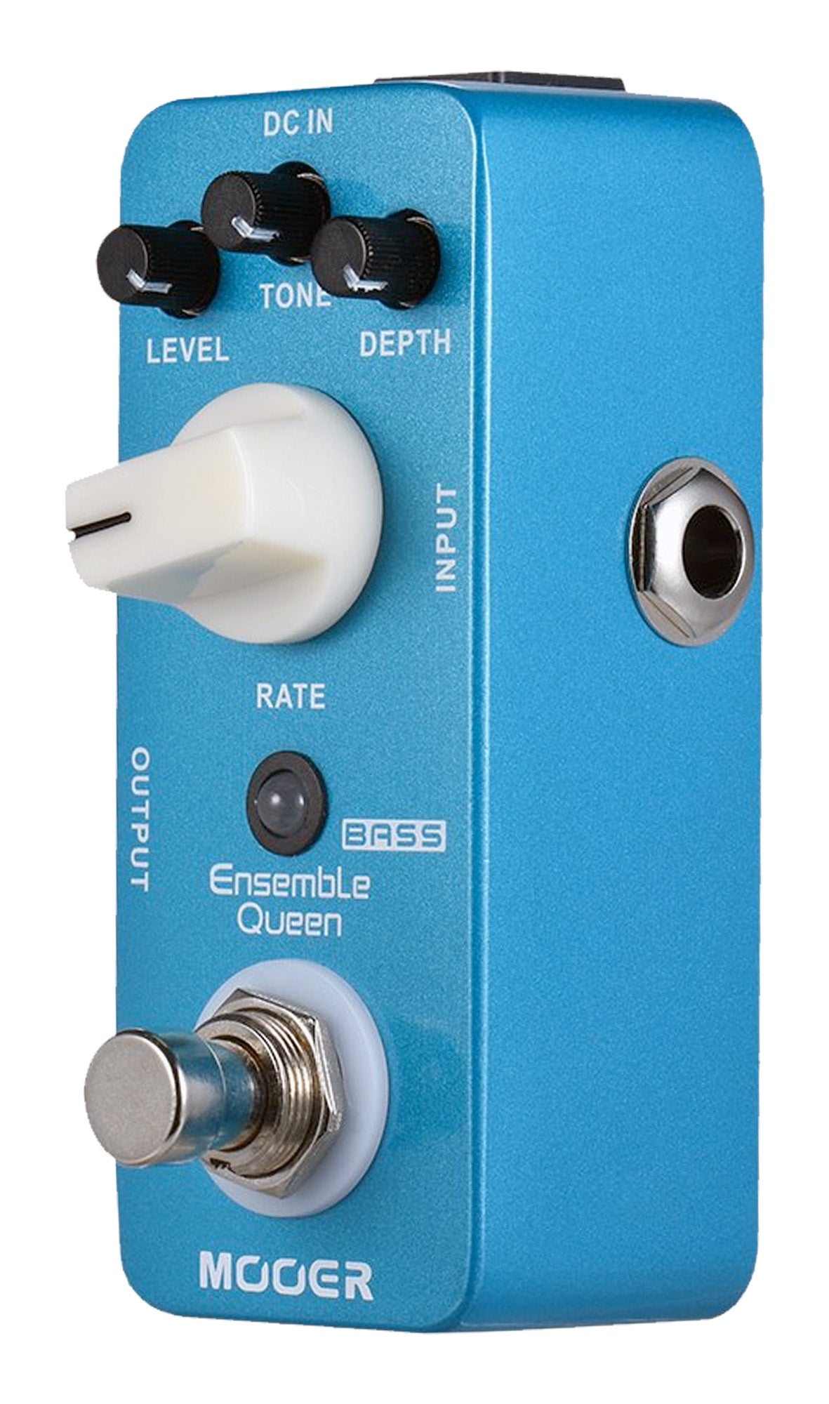 Pédale ENSEMBLE QUEEN, chorus pour basse, boîtier métal, true bypass, bleu
