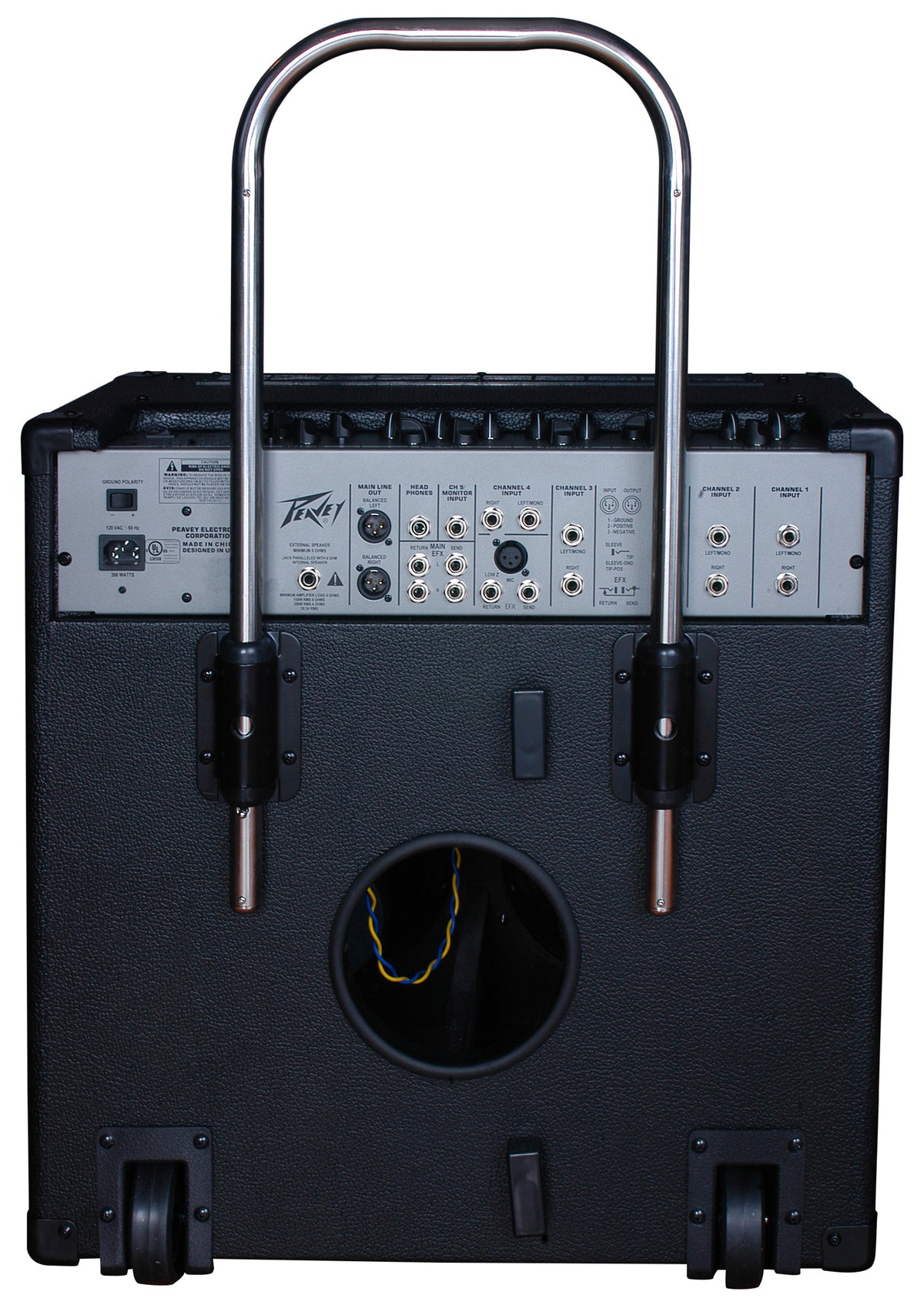 Ampli clavier 150W, HP 2x 10", 5 canaux, EQ 2 bandes, 4 entrées jack, 1 entrée jack/ XLR, sortie casque, finition noir