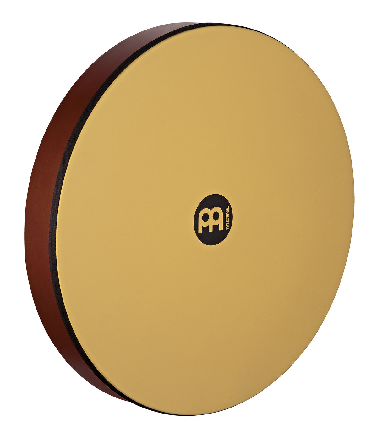 Hand Drum 18", corps en hévéa, peau synthétique True Feel, sans cymbalettes, design ergonomique, African Brown