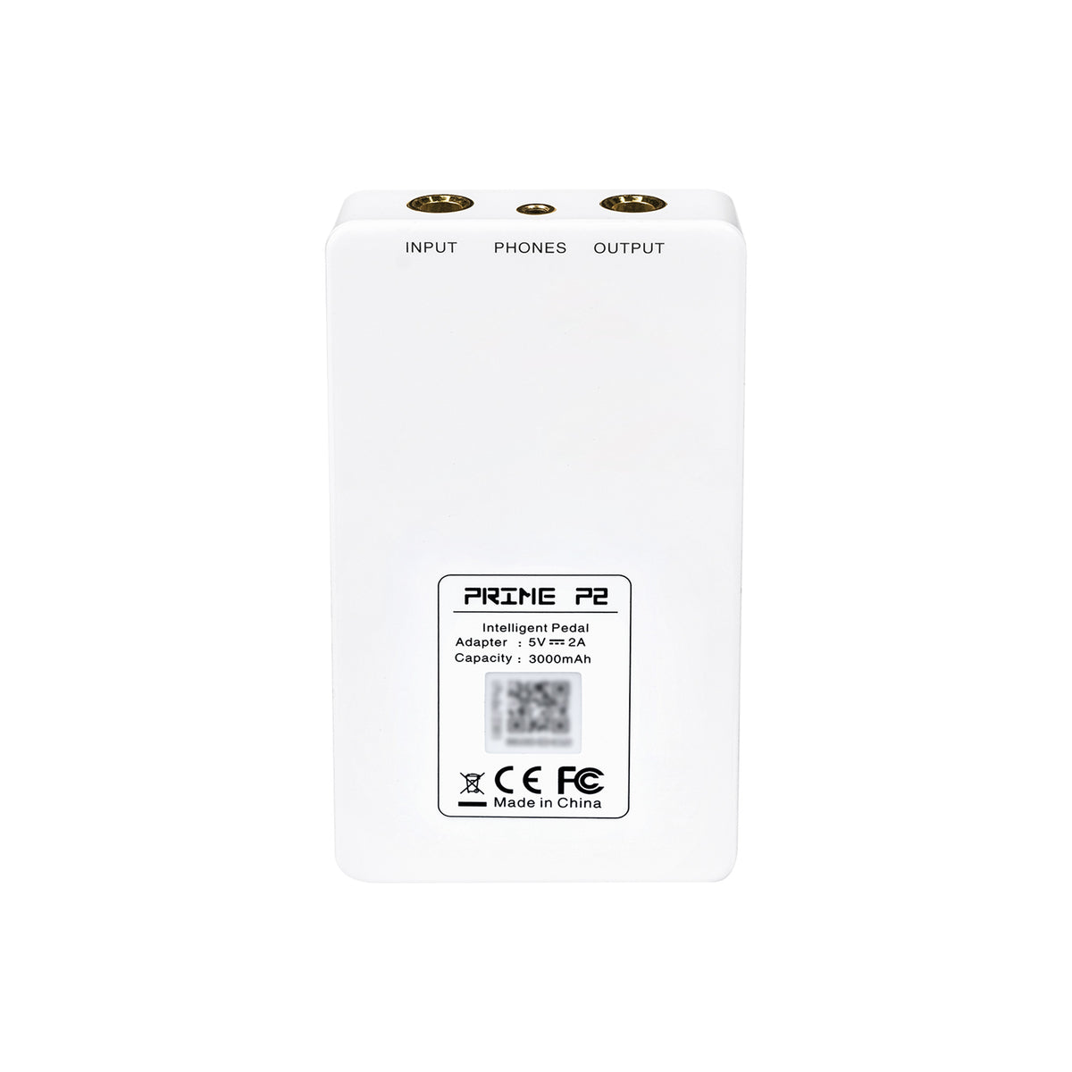 Interface PRIME P2, pour guitare électrique, écran tactile, technologie MNRS de modélisation d'amplis et d'effets, blanc