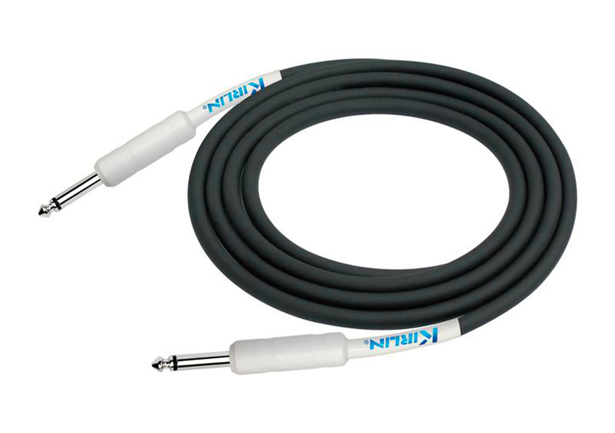 Câble instrument ENTRY Jack/Jack, 6 mètres, noir et blanc