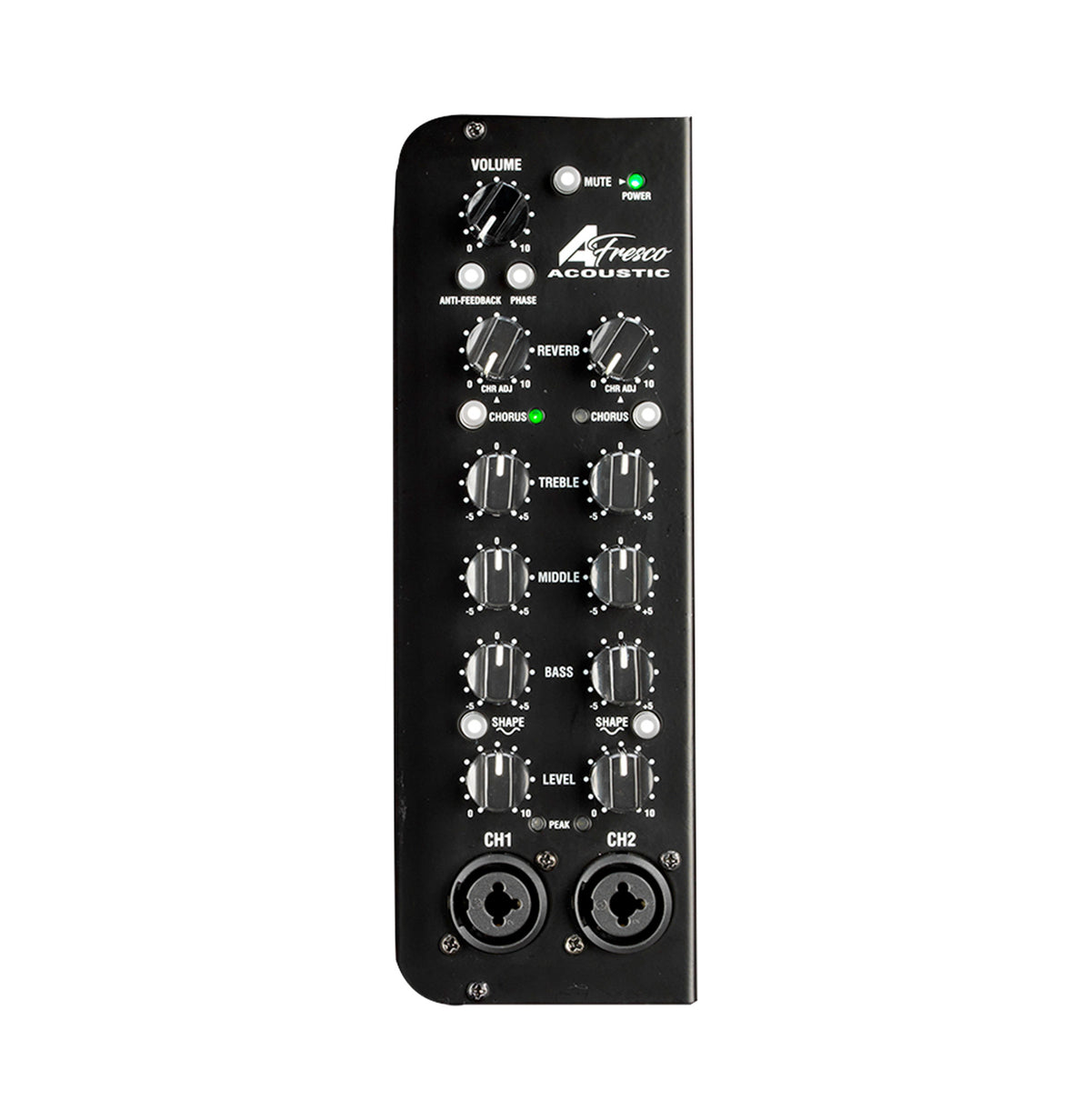 Ampli guitare acoustique 60W (Classe D) A-Fresco-2, HP 8" double cône, 2 canaux identiques, alimenté par accu Li-Ion inclus