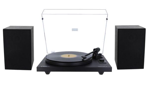 VISION2 SET BL Vinyl record player + Hi-Fi speakers USB/Bluetooth - black finish