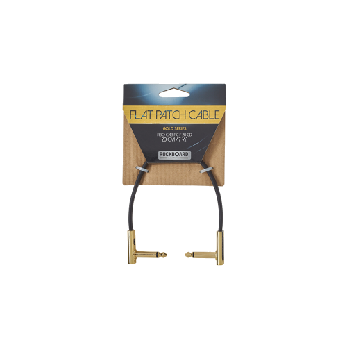 Cable de conexión plano Rockboard de 20 cm dorado