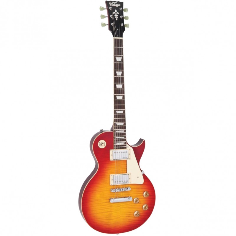 Vintage Electric Guitar V100CS Reissued Cherry Sunburst