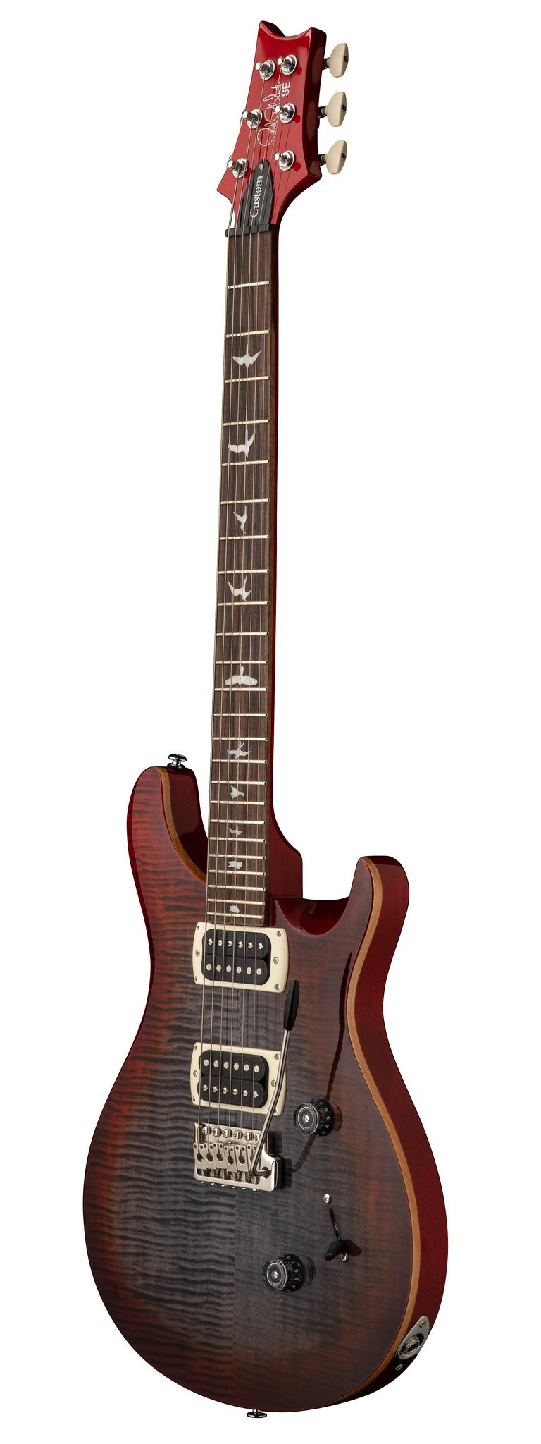 PRS SE CUSTOM 24 CHARCOAL CHERRY BURST
