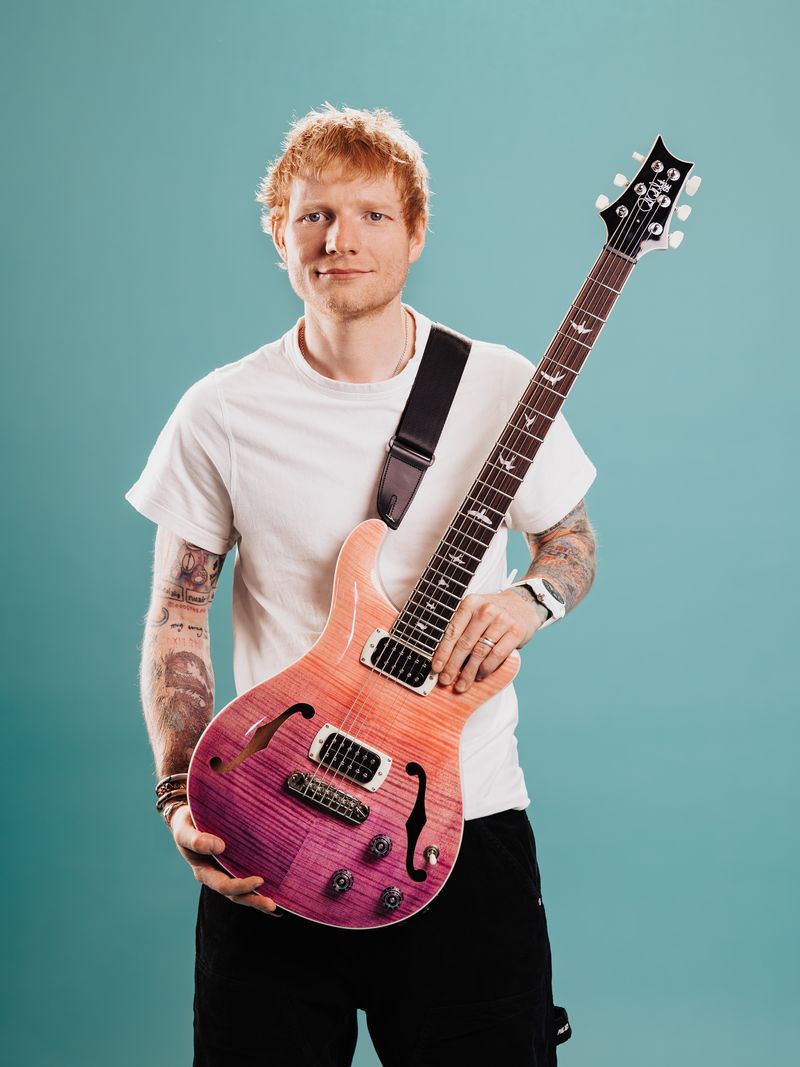 PRS SE ED SHEERAN FLAT BACK HB I BARITONE PIEZO PINK OMBRE