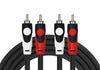 Kirlin Cable 2 RCA vers 2 RCA 1.5M Noir