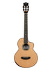 Kala Contour Deluxe All Solid Gloss Spruce Rosewood Bariton Cutaway
