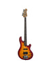 Lakland Skyline 44-02 Deluxe Quilt Touche Palissandre Cherry Sunburst Satin