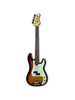 Lakland Skyline 44-64 Touche Palissandre  3-Tone Sunburst