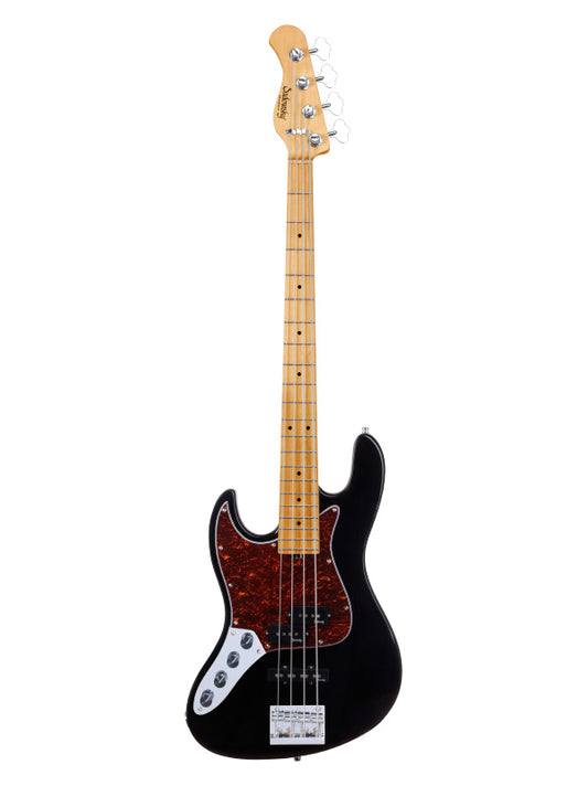 MetroExpress, Hybrid PJ, 4 cordes, 21 frettes, gaucher, gaucher - Black,Maple