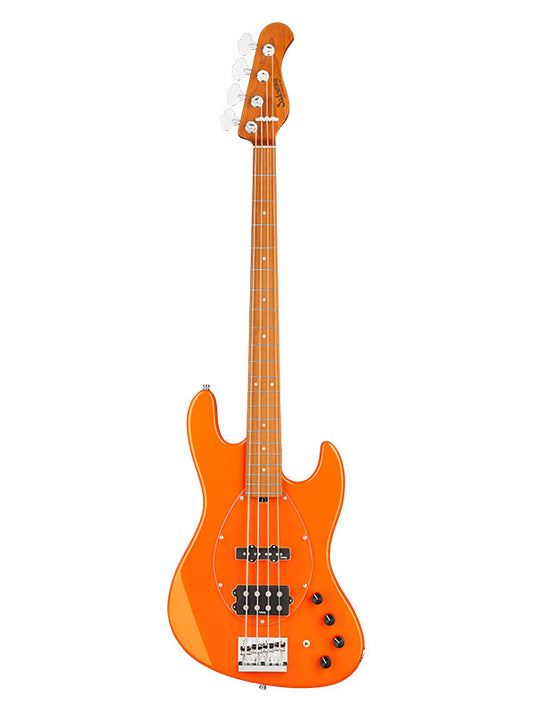 Metroexpress, MJ Vintage Bass, 4 cordes, 21 frettes - Candy Apple Orange,Mapl