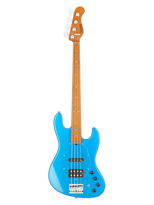 Metroexpress, MJ Vintage Bass, 4 cordes, 21 frettes - Ocean Blue Metallic,Maple