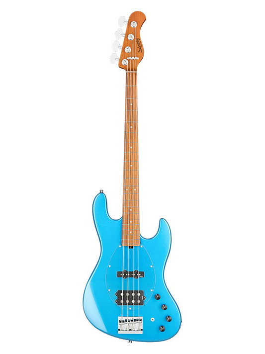 Metroexpress, MJ Vintage Bass, 4 cordes, 21 frettes - Ocean Blue Metallic,Morado
