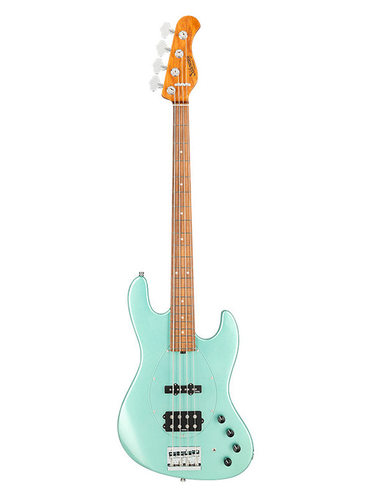 Metroexpress, MJ Vintage Bass, 4 cordes, 21 frettes - Sage Green Metallic,Morado
