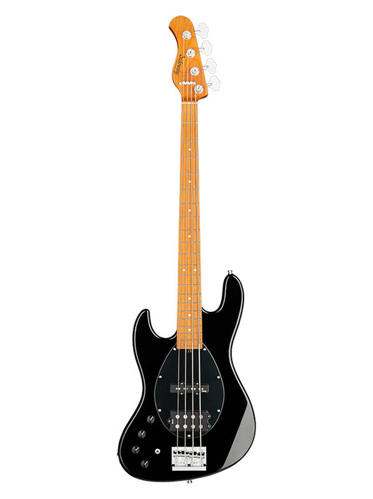 Metroexpress, MJ Vintage Bass, 4 cordes, 21 frettes, gaucher, gaucher - Black,Maple