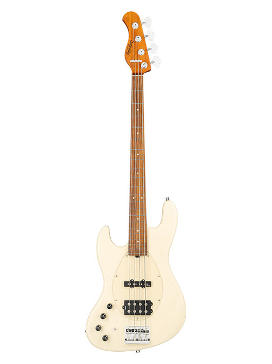 Metroexpress, MJ Vintage Bass, 4 cordes, 21 frettes, gaucher, gaucher - Olympic White,Morado