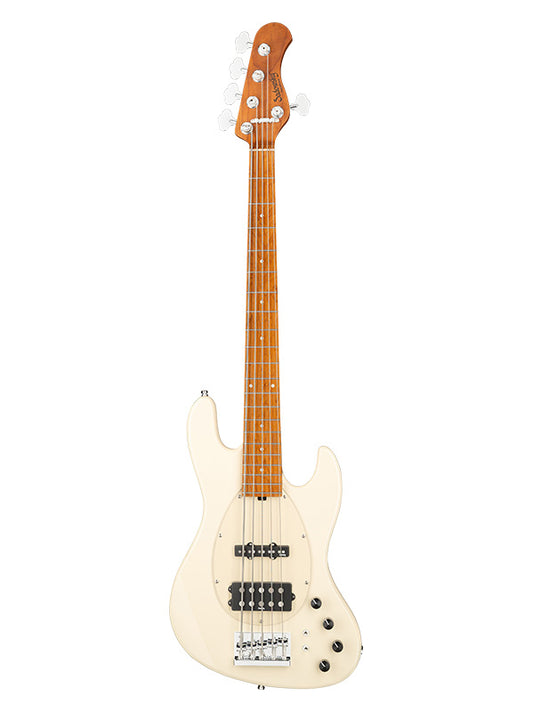 Metroexpress, MJ Vintage Bass, 5 cordes, 21 frettes - Olympic White,Maple