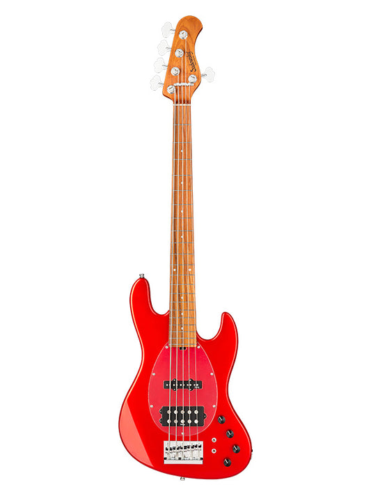 Metroexpress, MJ Vintage Bass, 5 cordes, 21 frettes - Candy Apple Rd,Morado
