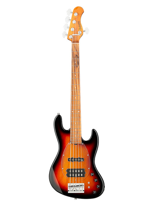 Metroexpress, MJ Vintage Bass, 5 cordes, 21 frettes - Tobacco Burst,Morado