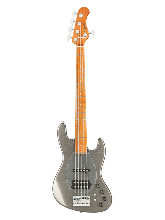 Metroexpress, MJ Vintage Bass, 5 cordes, 21 frettes - Silver Sparkle,Maple
