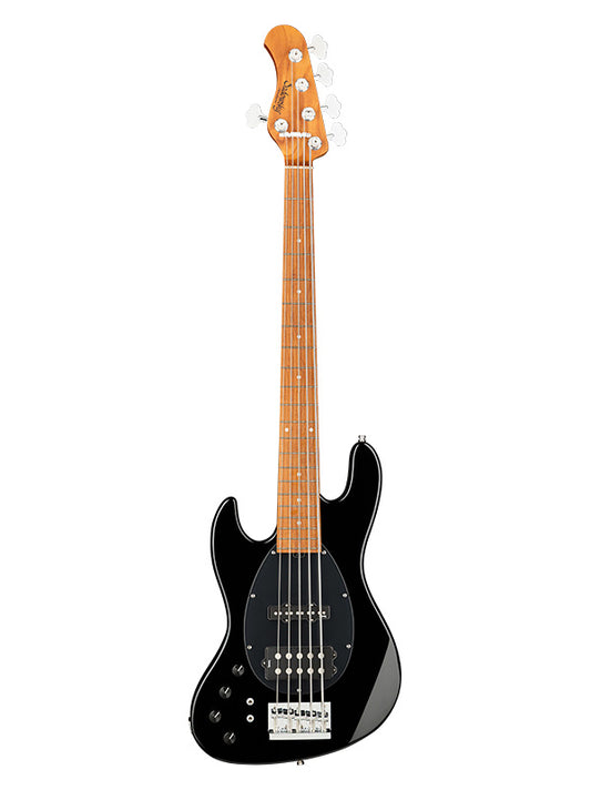 Metroexpress, MJ Vintage Bass, 5 cordes, 21 frettes, gaucher, gaucher - Black,Maple