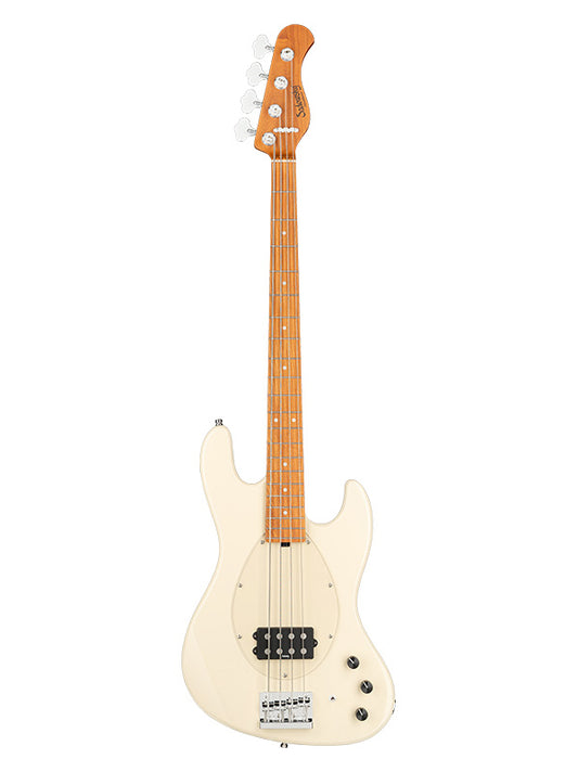 Metroexpress, M Vintage Bass, 4 cordes, 21 frettes - Olympic White,Maple
