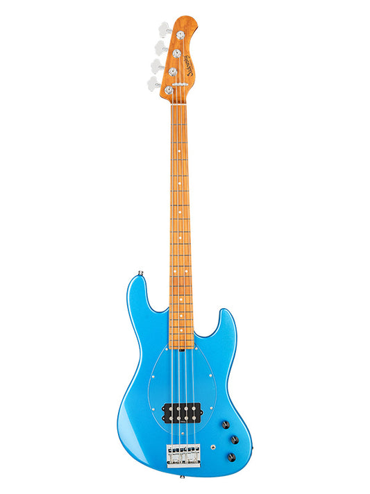 Metroexpress, M Vintage Bass, 4 cordes, 21 frettes - Ocean Blue Metallic,Maple