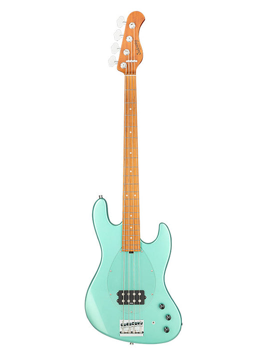 Metroexpress, M Vintage Bass, 4 cordes, 21 frettes - Sage Grn Metallic,Maple