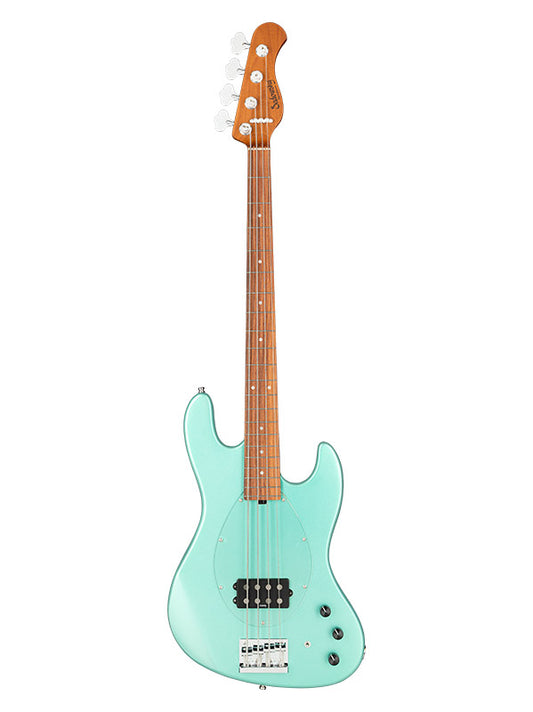 Metroexpress, M Vintage Bass, 4 cordes, 21 frettes - Sage Green Metallic,Morado