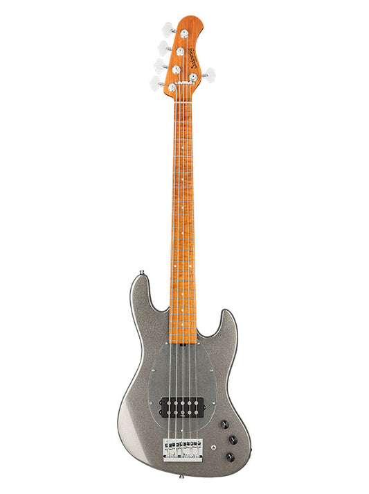 Metroexpress, M Vintage Bass, 5 cordes, 21 frettes - Silver Sparkle,Maple