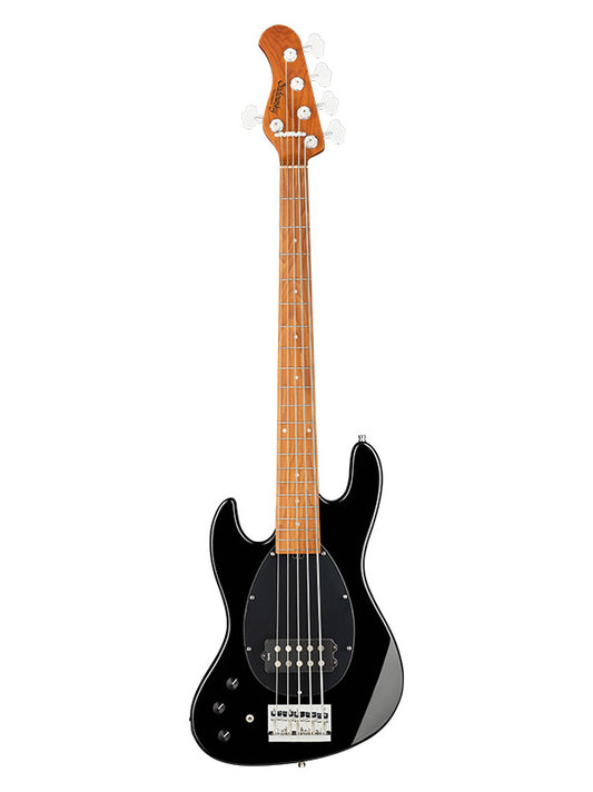 Metroexpress, M Vintage Bass, 5 cordes, 21 frettes, gaucher, gaucher - Black,Maple