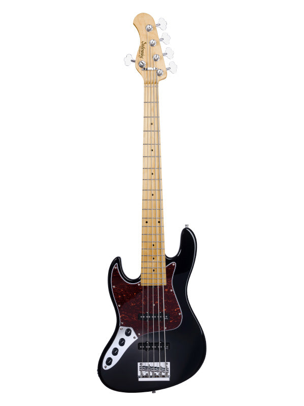 Sadowsky MetroExpress, Standard JJ, 5 cordes, 21 frettes, gaucher, gaucher - Black,Maple