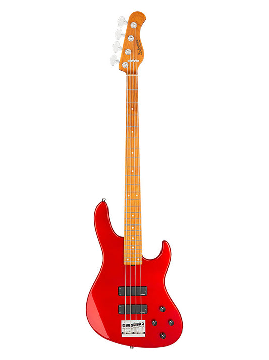 Metroexpress, Modern Bass, 4 cordes, 24 frettes - Candy Apple Red,Maple