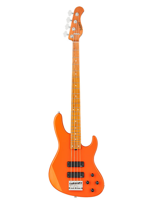 Metroexpress, Modern Bass, 4 cordes, 24 frettes - Candy Apple Orange,Mapl